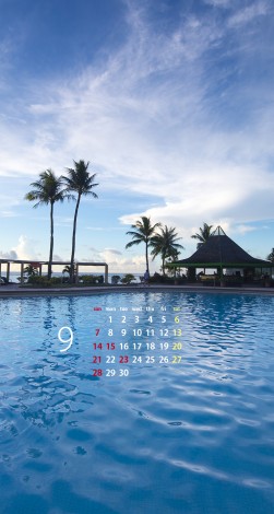 グアムのプールカレンダー